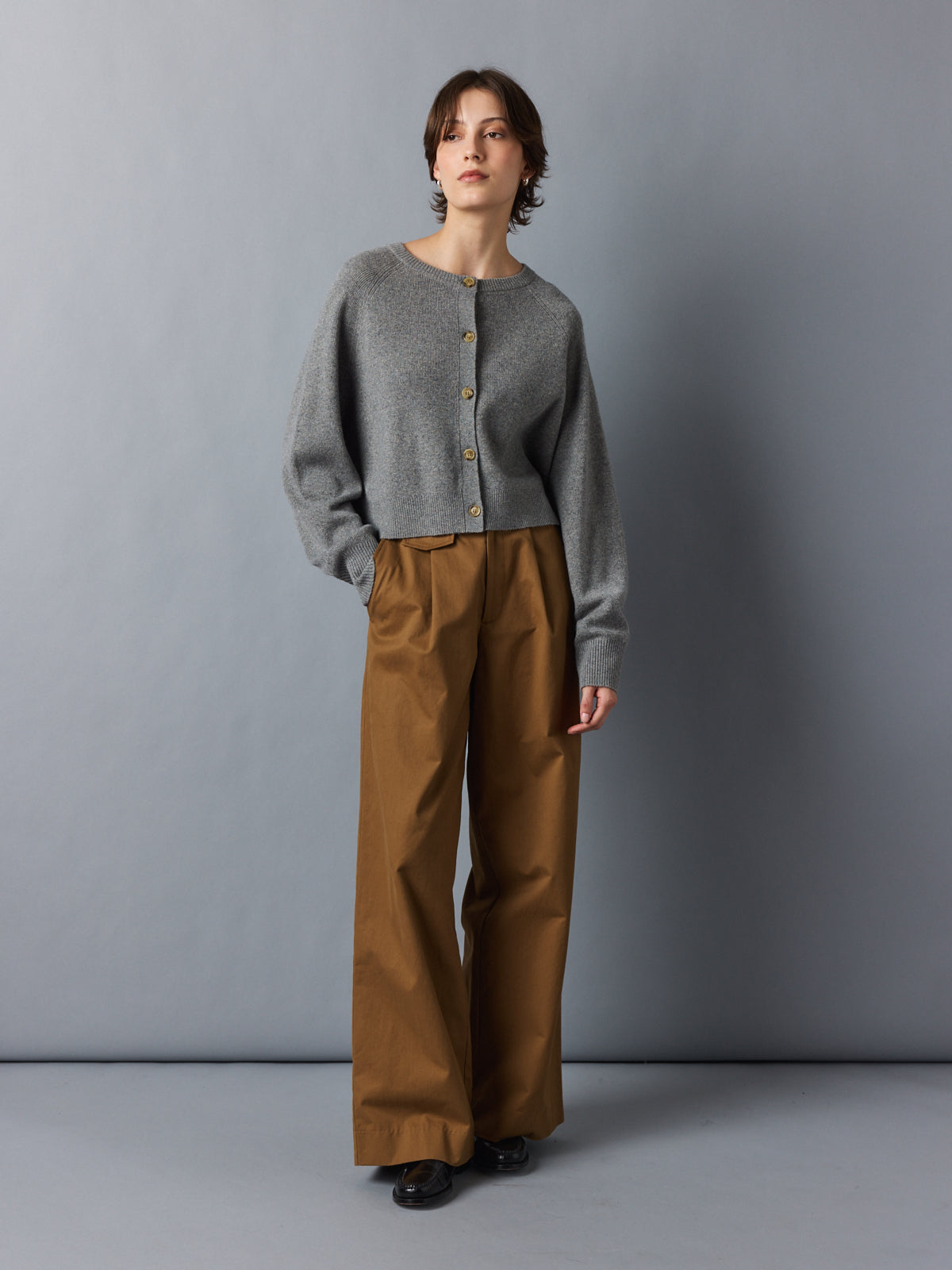 Shirley Cardi Cardigan 25a Gris – Rue Blanche