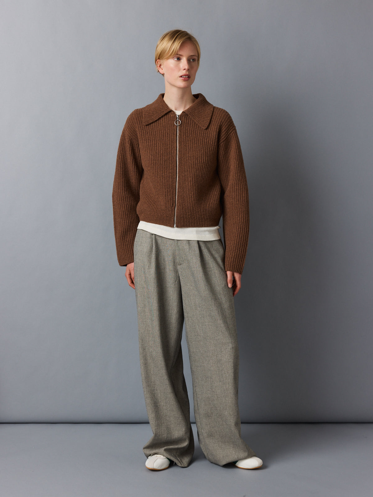 Gal Zip Jacket 25h Noisette – Rue Blanche