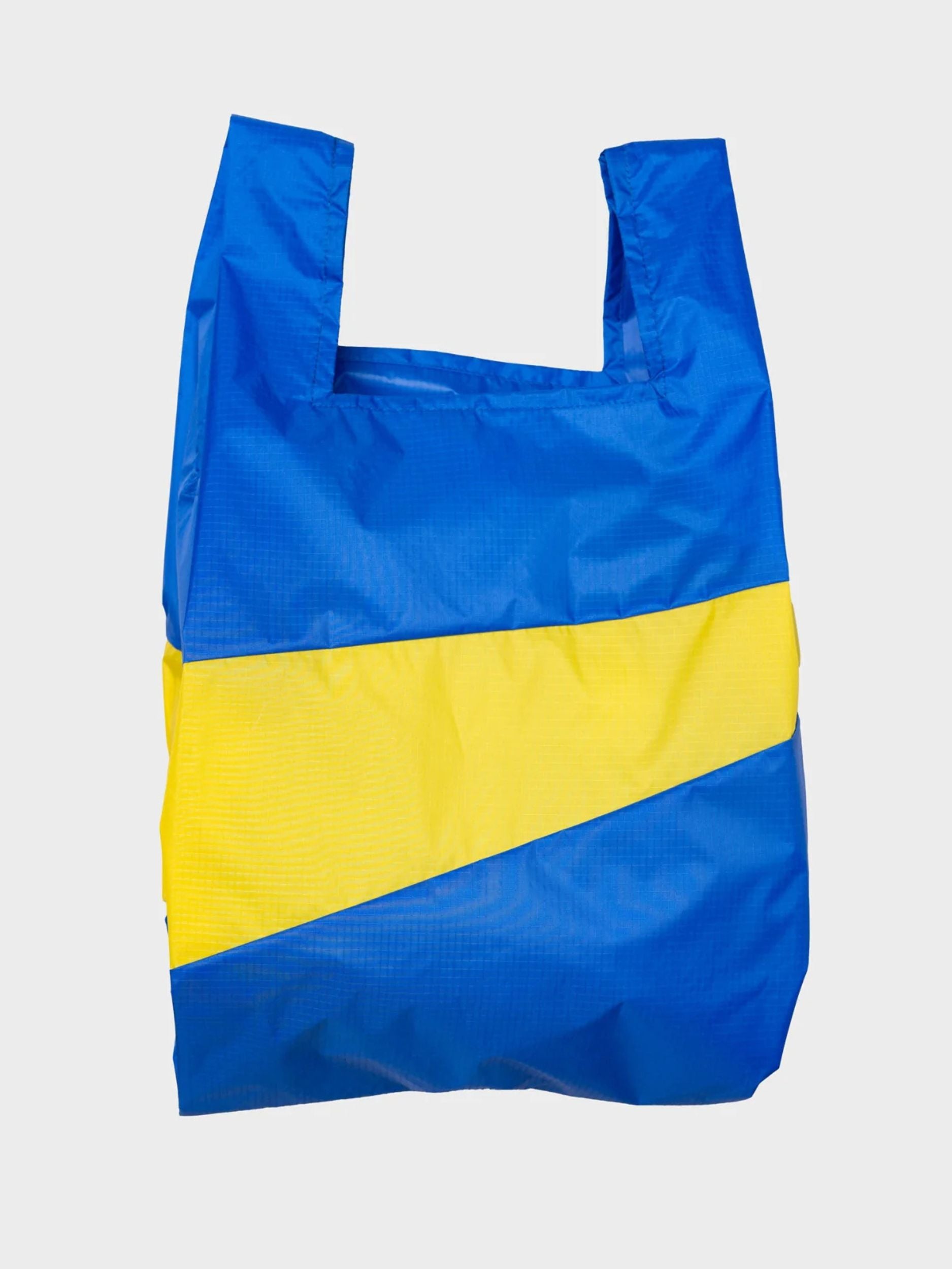 【未使用品】SUSAN BIJL Shopping Bag L Shopping Bag Yellow/ blue Large - Susan Bijl – Rue Blanche