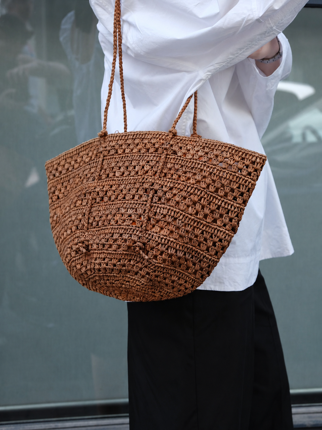 Cap small raffia bag nuts - Sans Arcidet – Rue Blanche