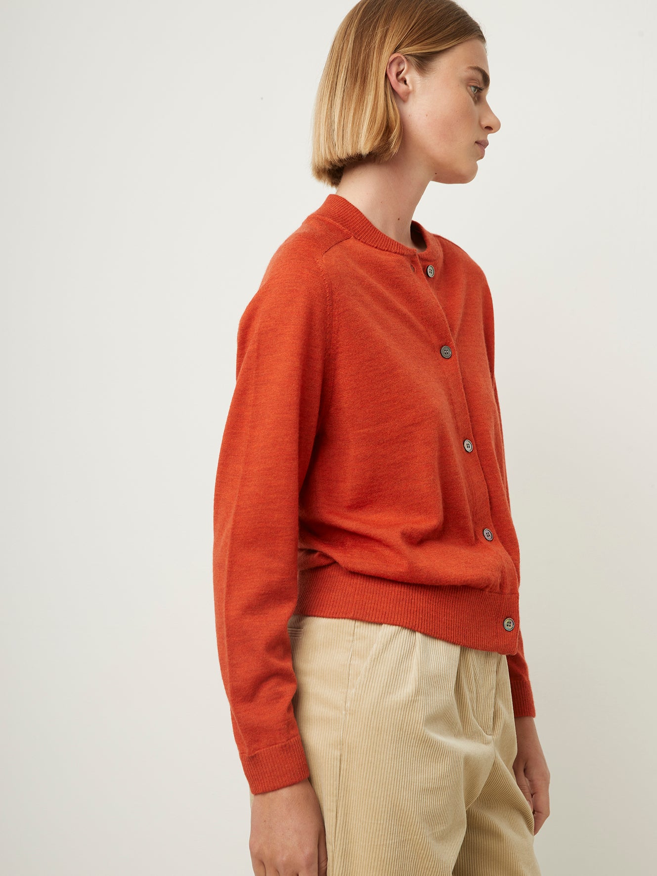 Meri48 Cardigan 24a Orange – Rue Blanche