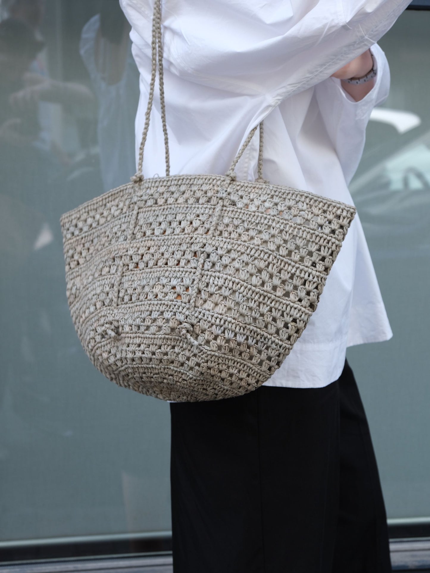 Cap small raffia bag - Sans Arcidet