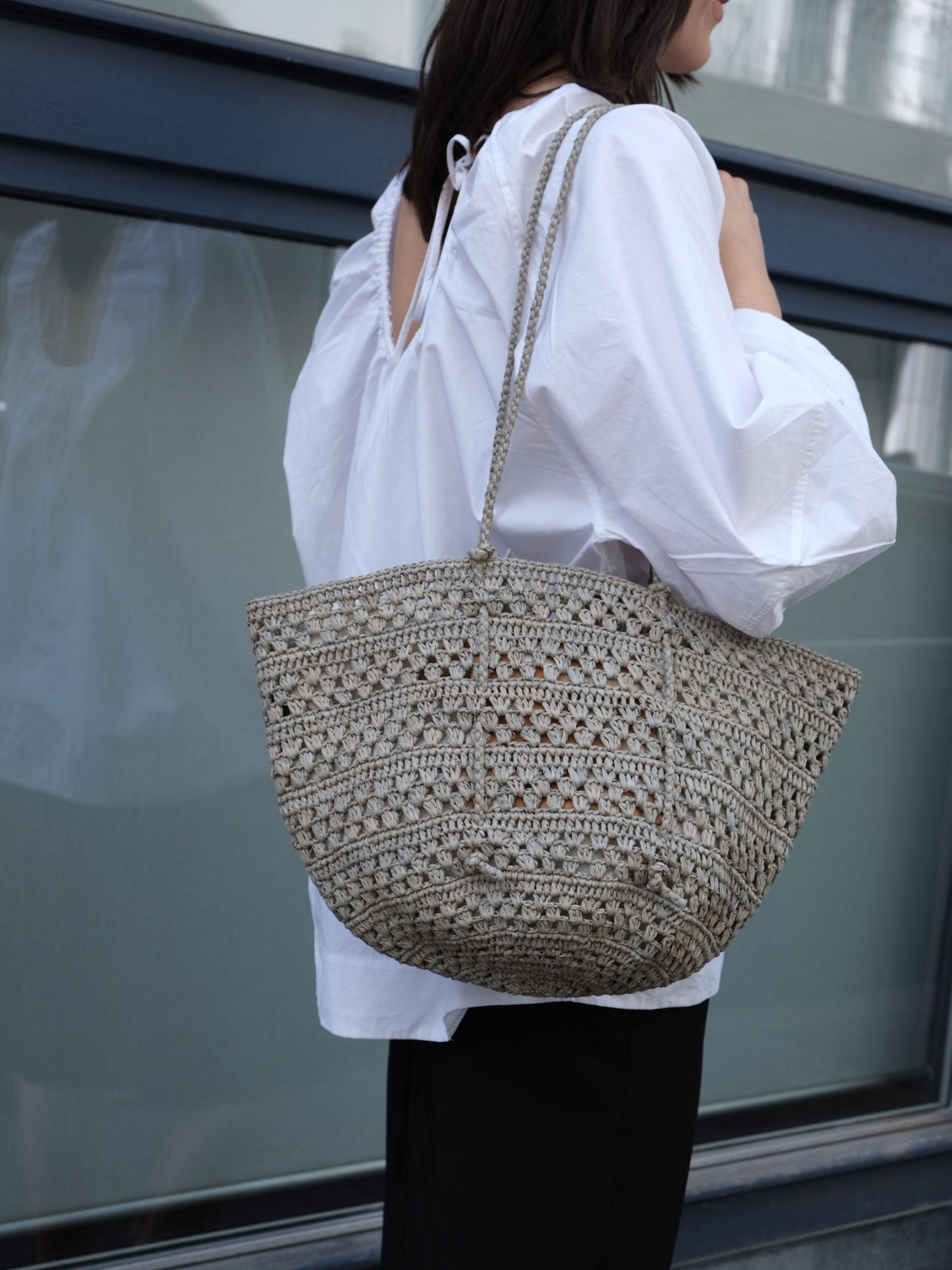 Cap small raffia bag - Sans Arcidet