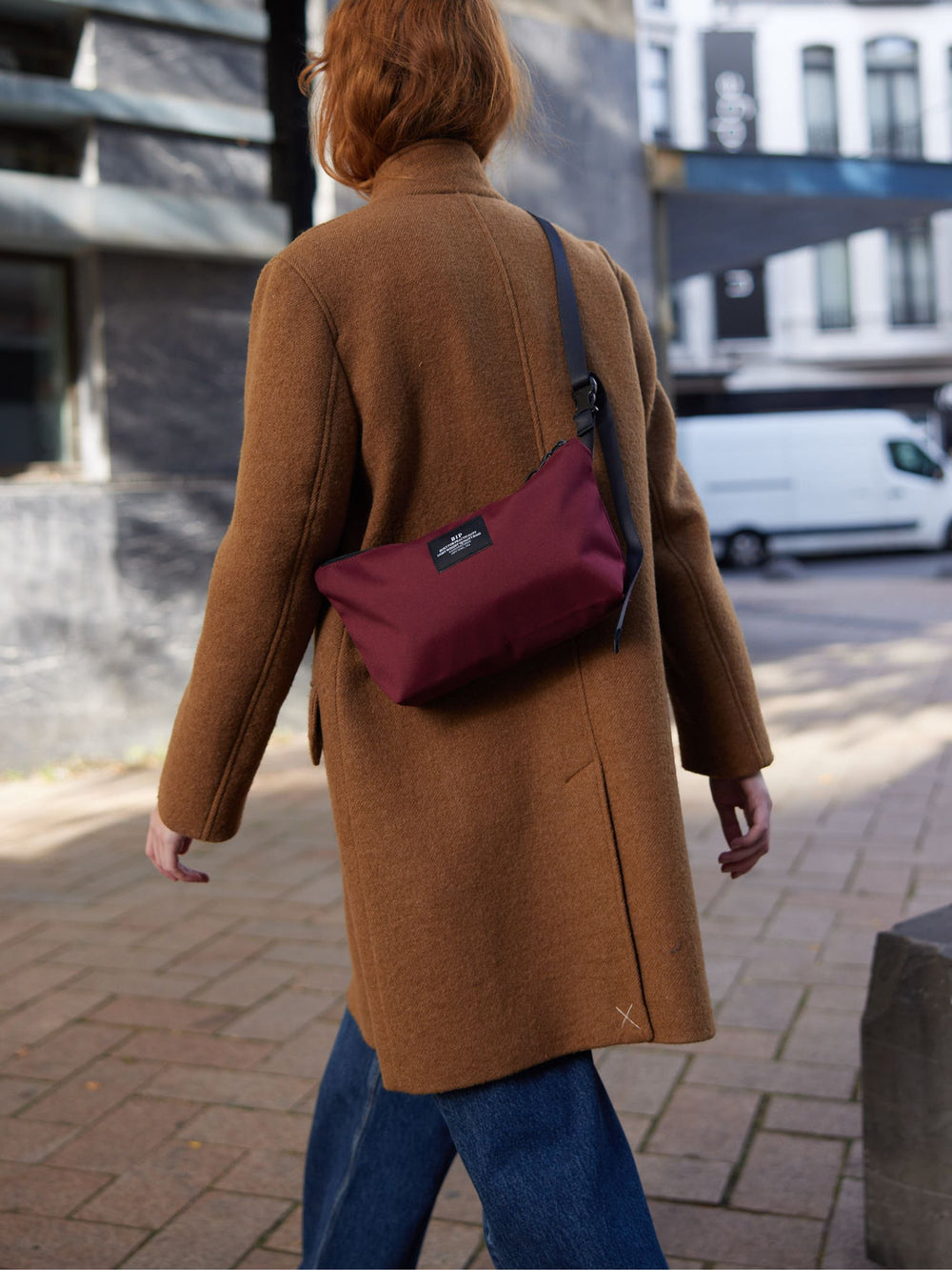 Fannypack bandoulière bordeaux - Bags in Progress
