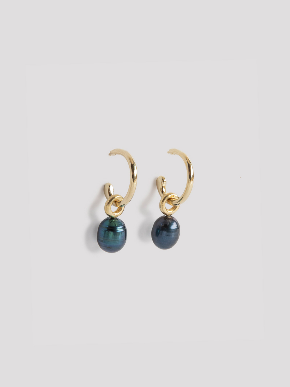 Black pearls earrings - Lepagon
