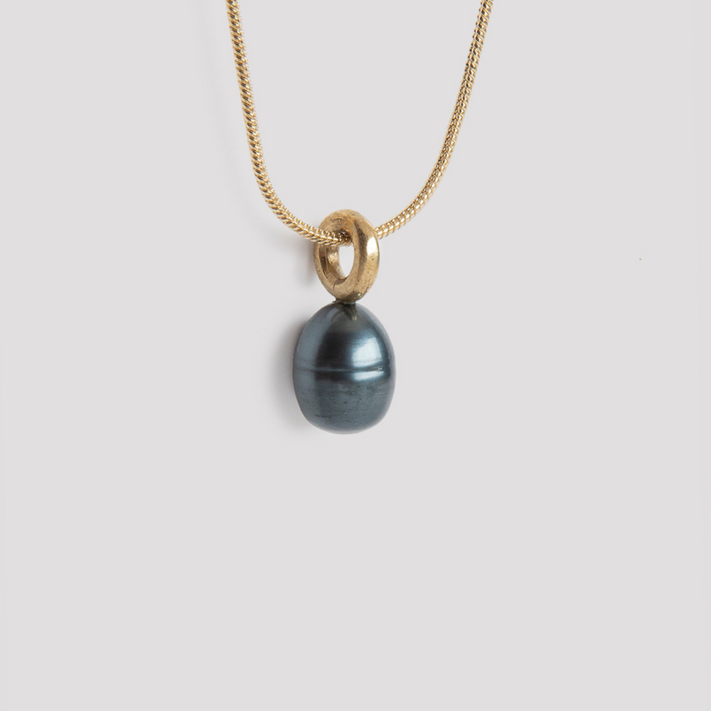 Black pearl necklace - Lepagon