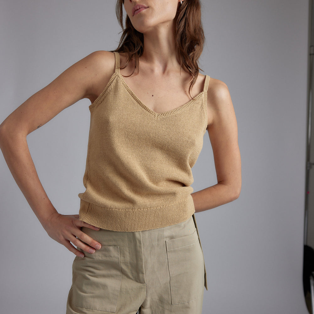 Fresh Tank Top 24e Camel
