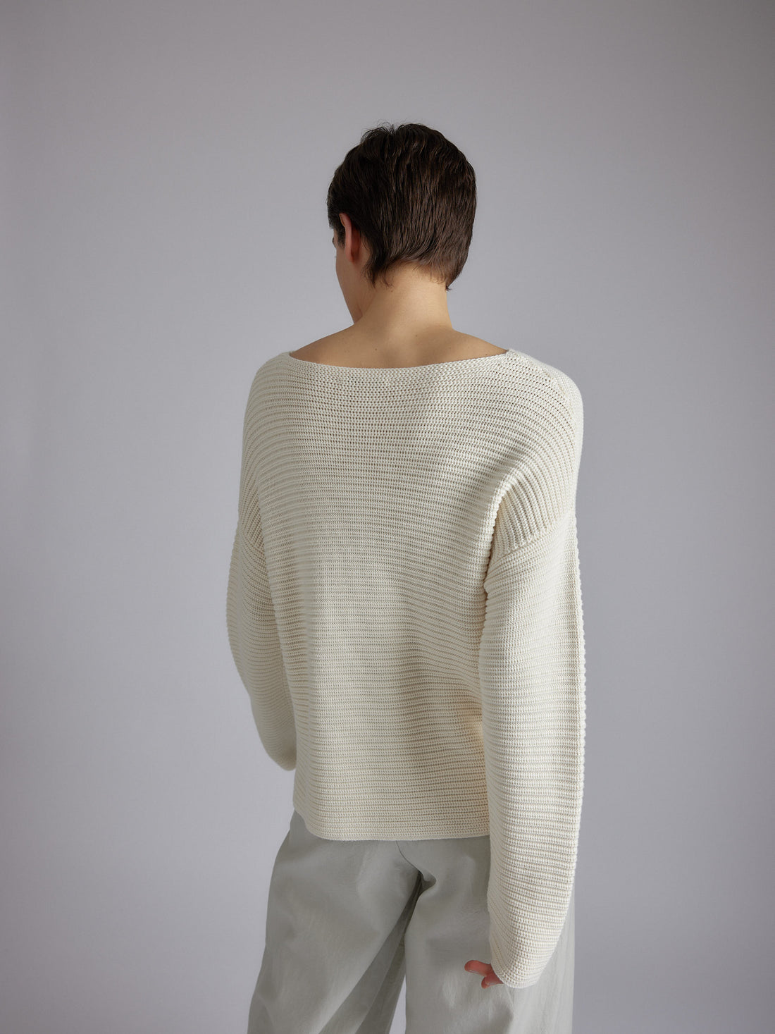 Ribscott Marin Sweater 24p Off White