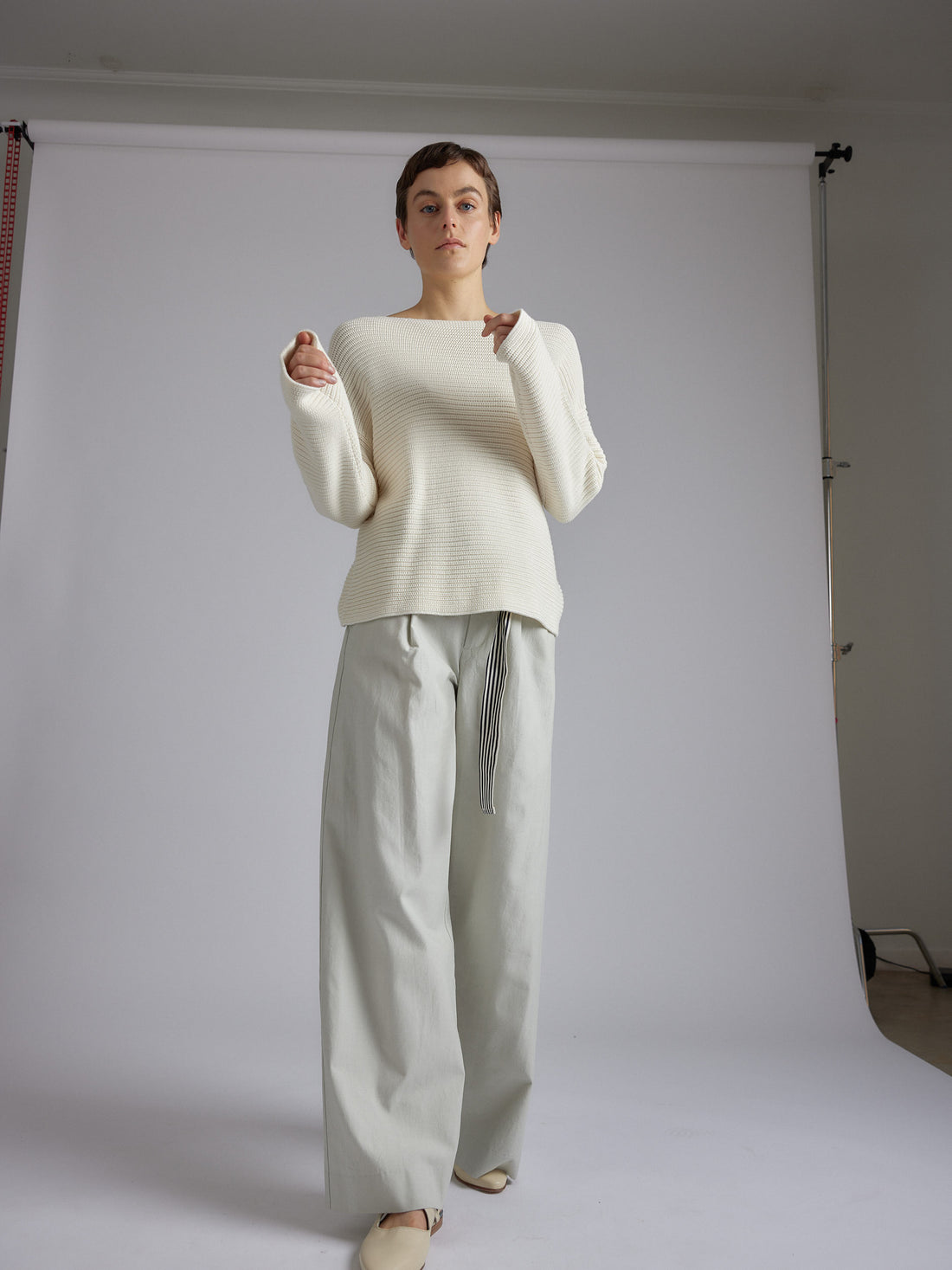 Ribscott Marin Sweater 24p Off White
