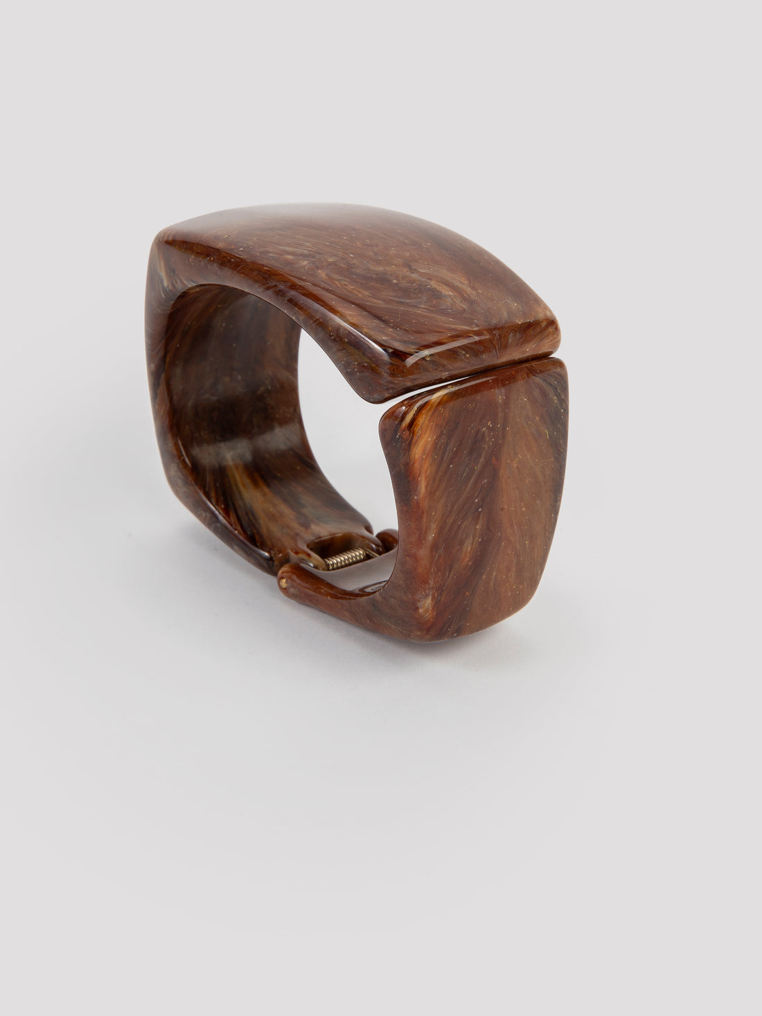 Clip square bracelet marron - Angela Caputi