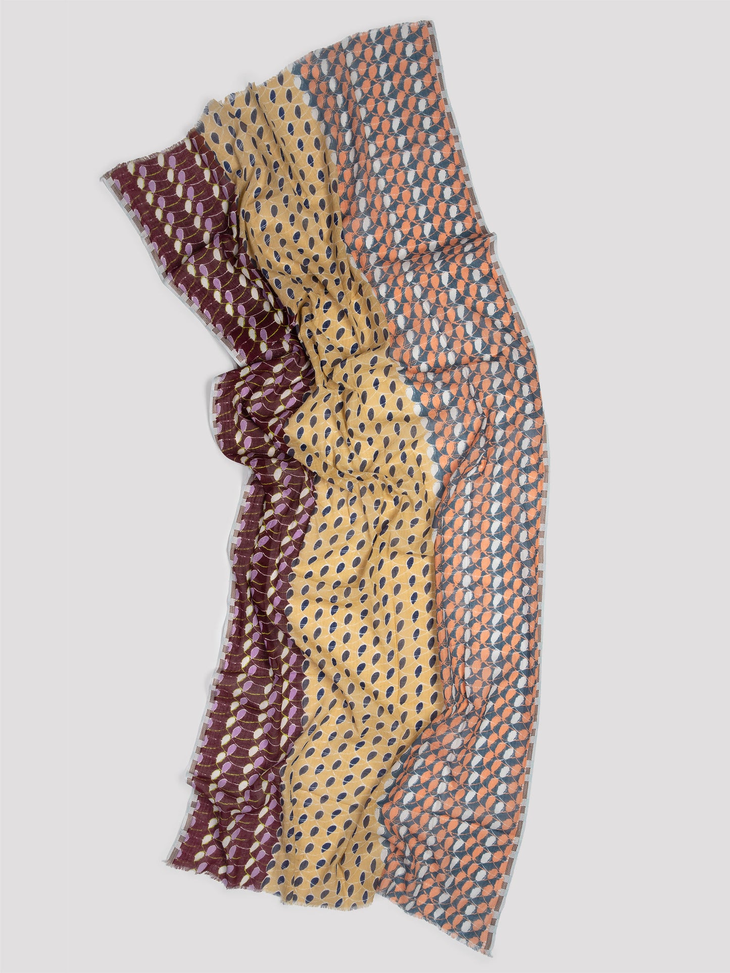 Printed scarf walnut Ps2464 - Epice