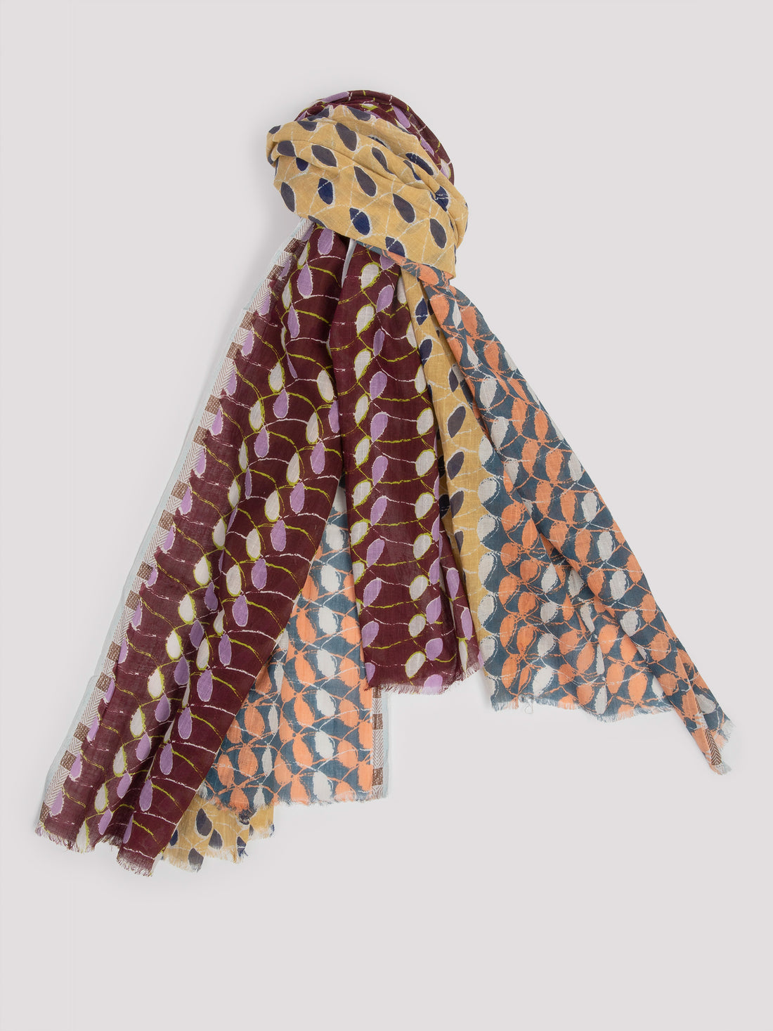 Printed scarf walnut Ps2464 - Epice