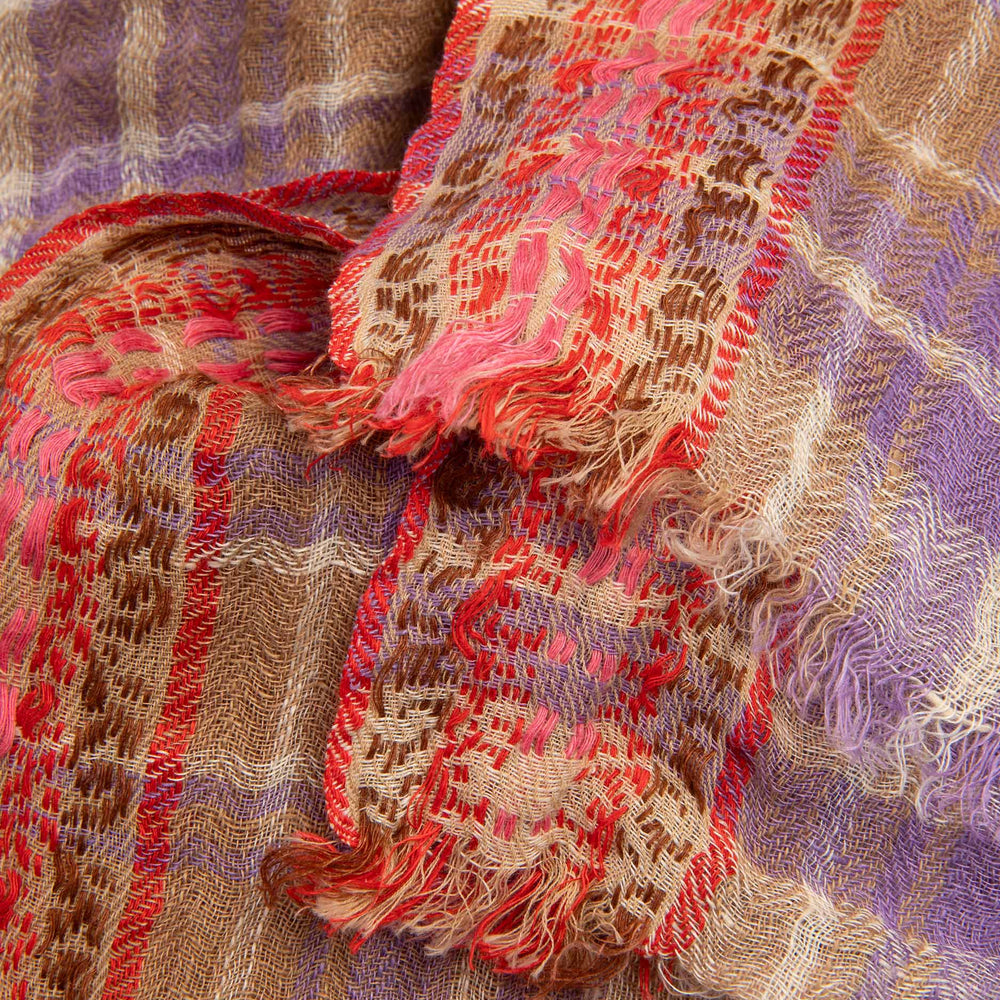 
                      
                        Namibia lilac check scarf - Lovat & Green
                      
                    
