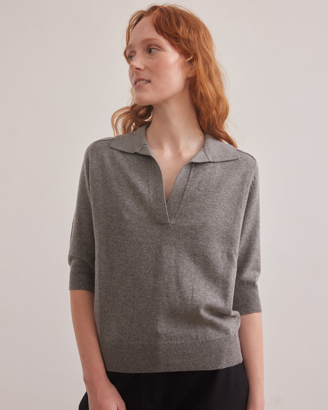 Soft Polo 23a Grey Mel