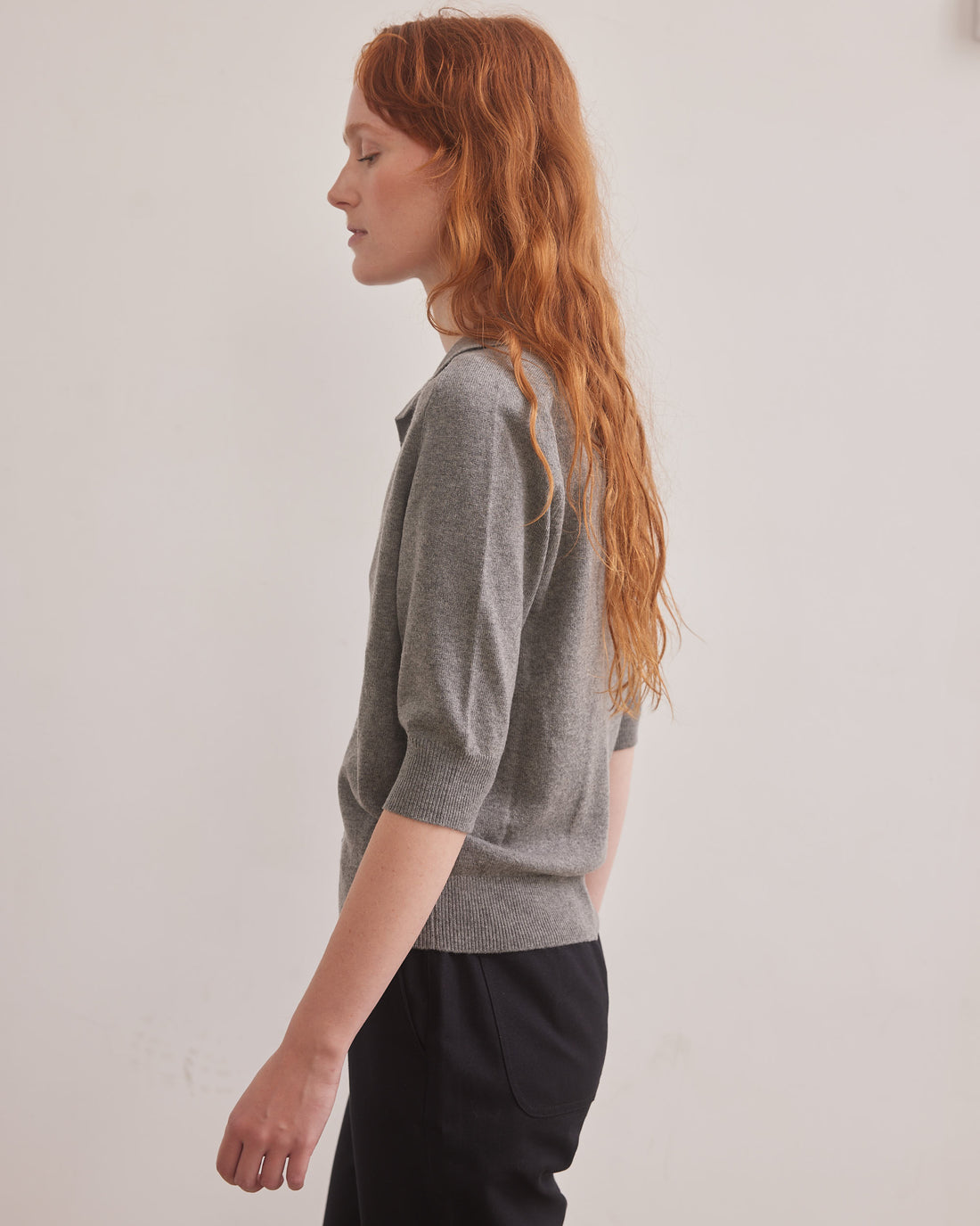 Soft Polo 23a Grey Mel