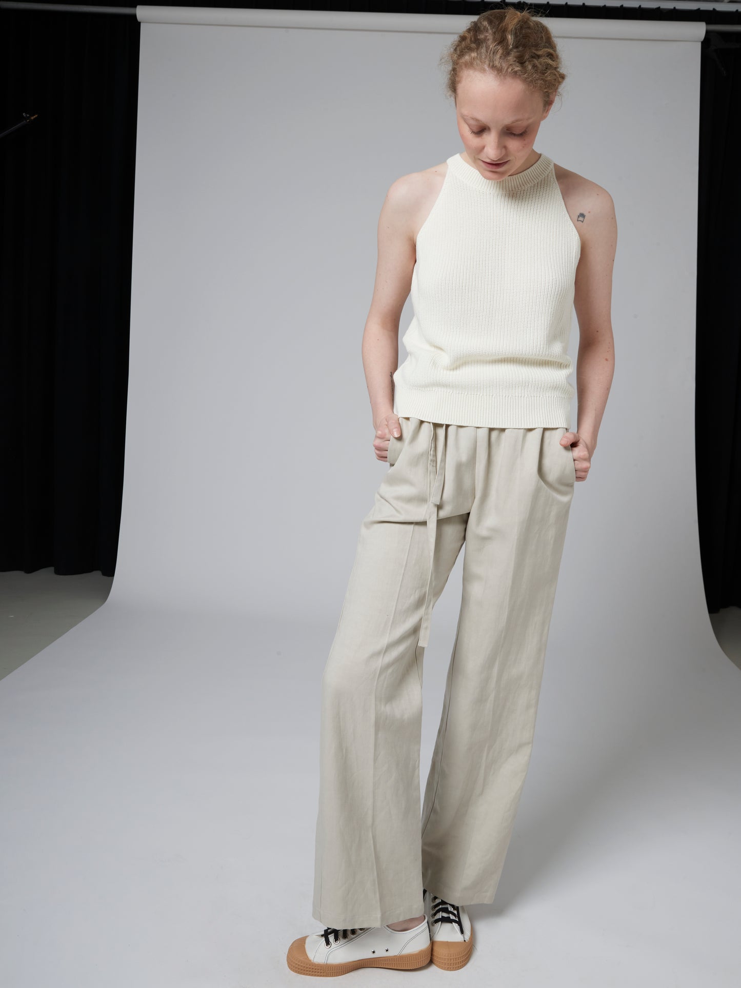 Ribscott Tank Top 24p Off White