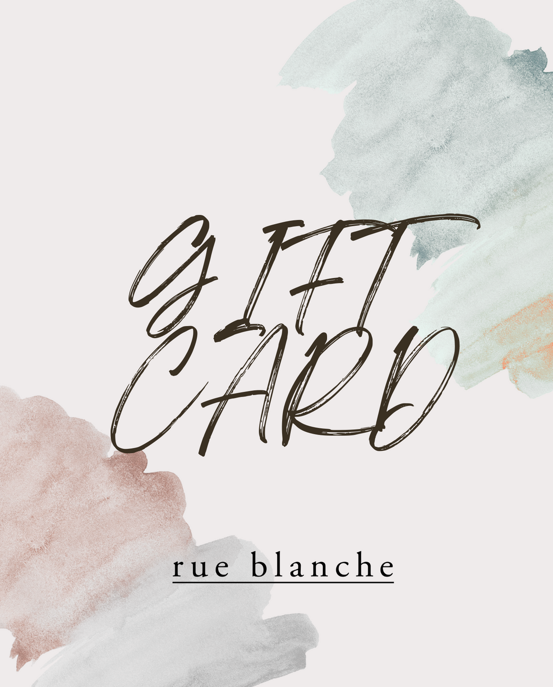 rue blanche Gift Card