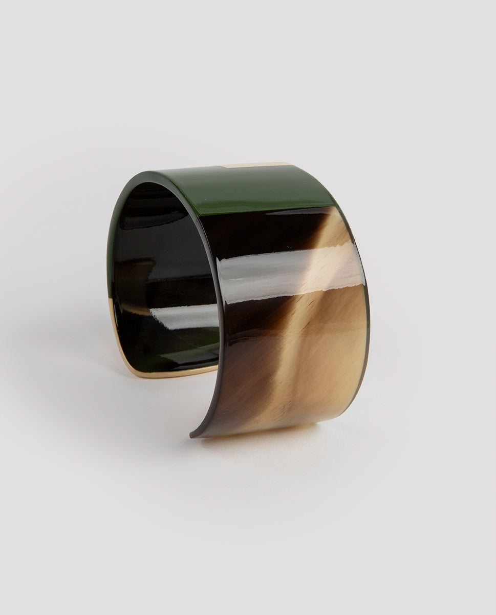 Horn bracelet green - L'Indochineur