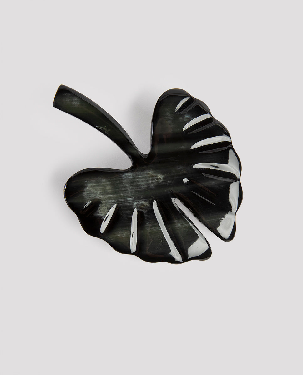 Ginkgo pin black horn - L'Indochineur