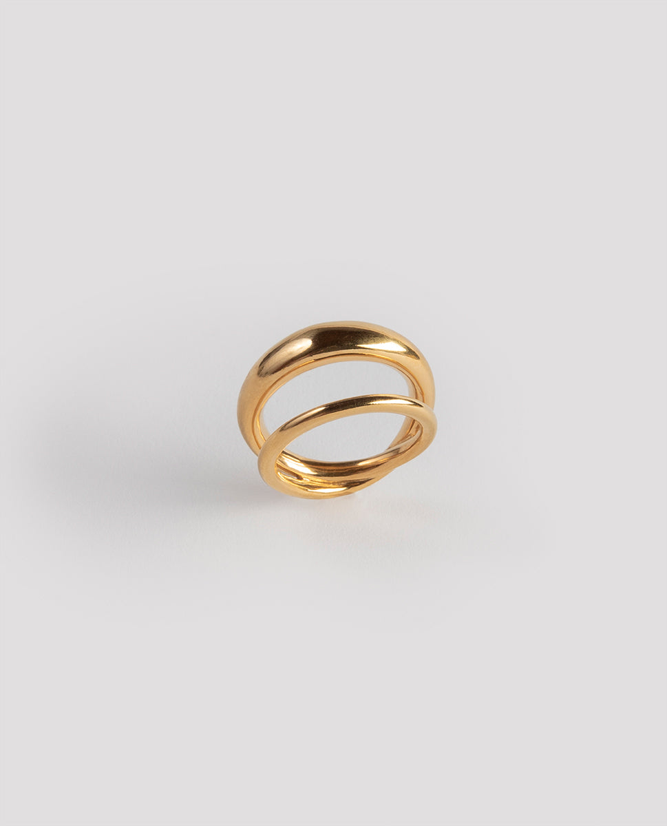 Cross Ring gold - Ten