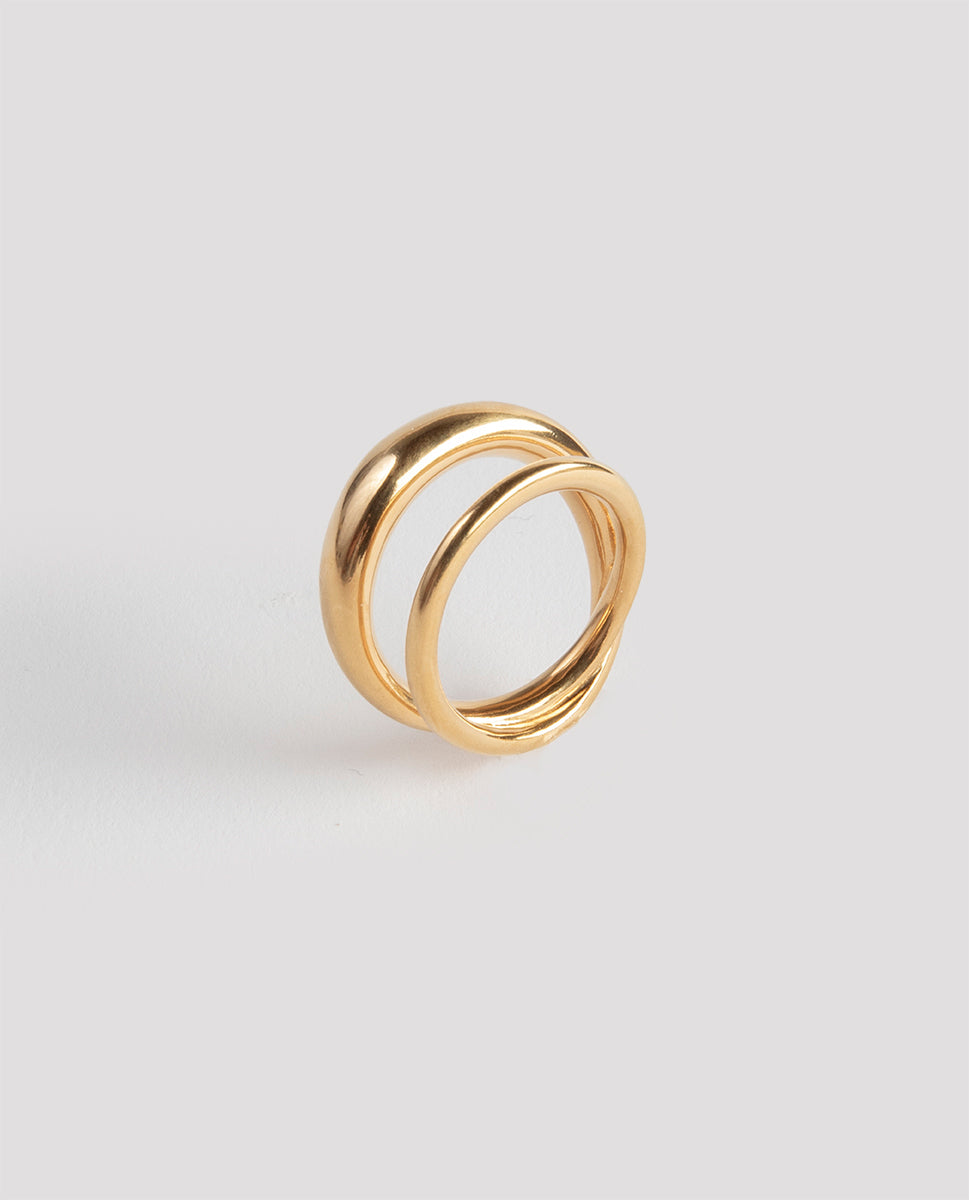 Cross Ring gold - Ten