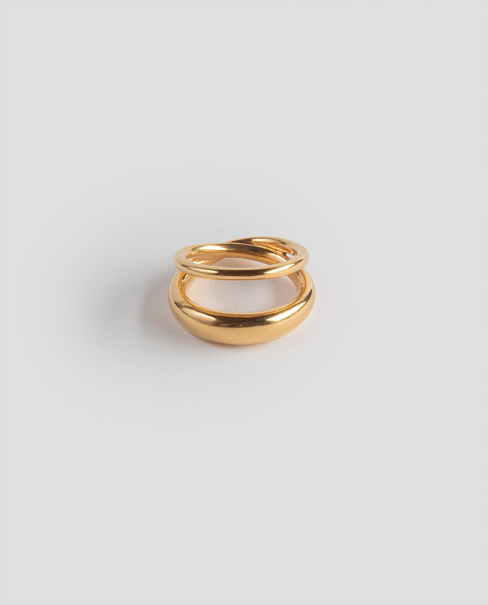 Cross Ring gold - Ten