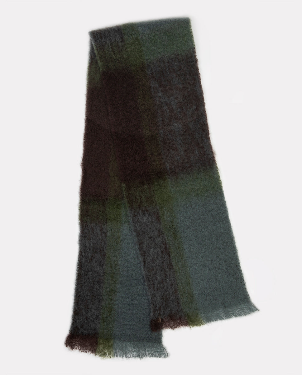 Fleecy scarf green 23h - Lovat & Green