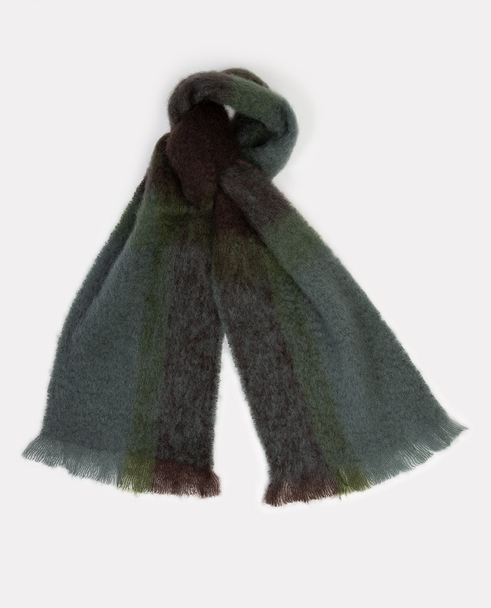Fleecy scarf green 23h - Lovat & Green