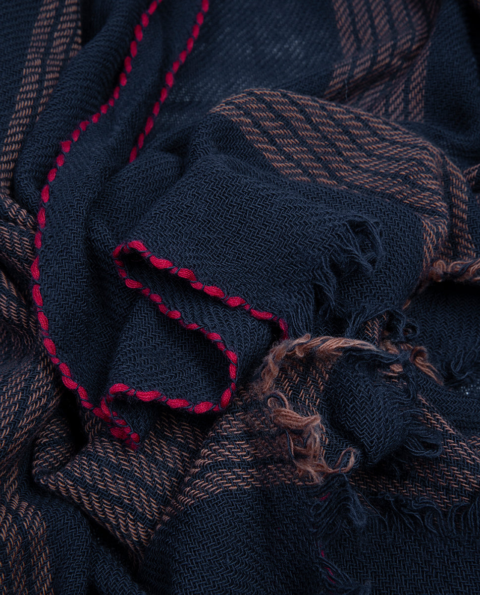 Krall scarf navy 23h - Lovat & Green