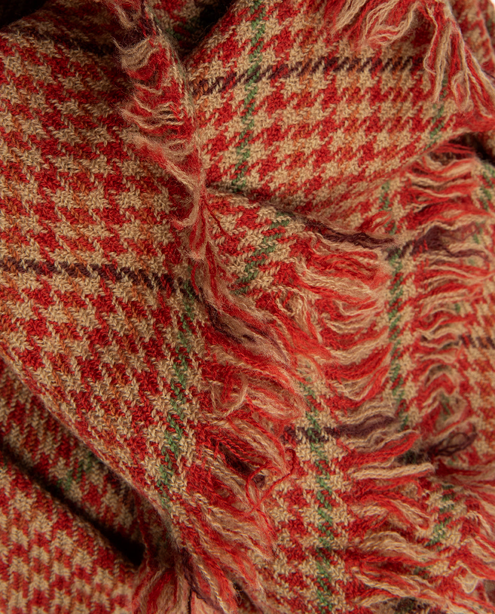 Puccini scarf red 23h - Lovat & Green