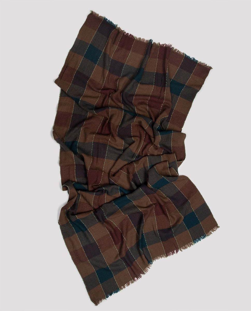 Mozart scarf petrol 23h - Lovat & Green