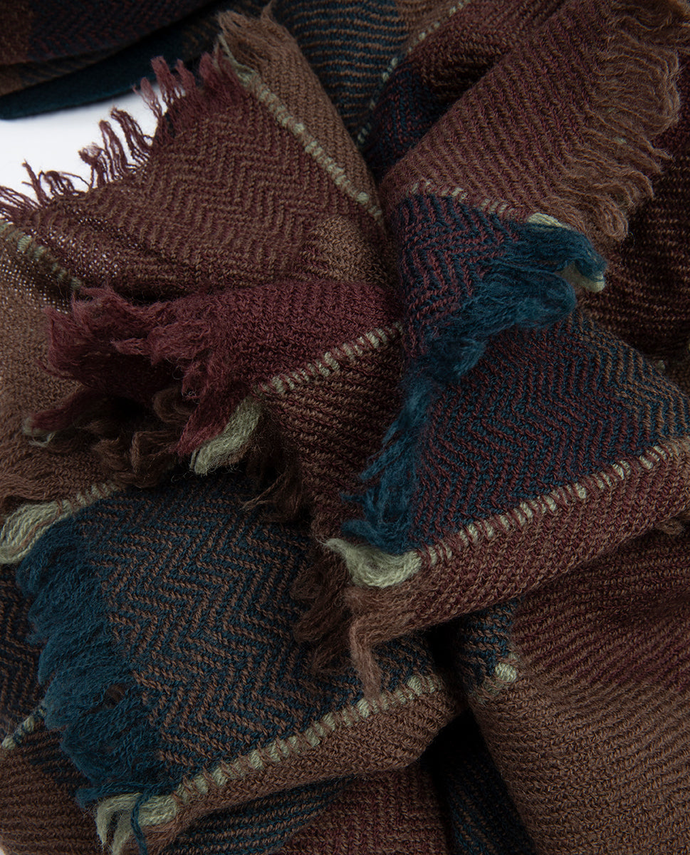 Mozart scarf petrol 23h - Lovat & Green