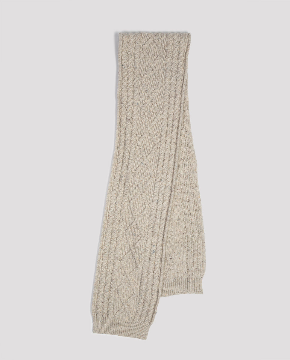 Aran Scarf Natural