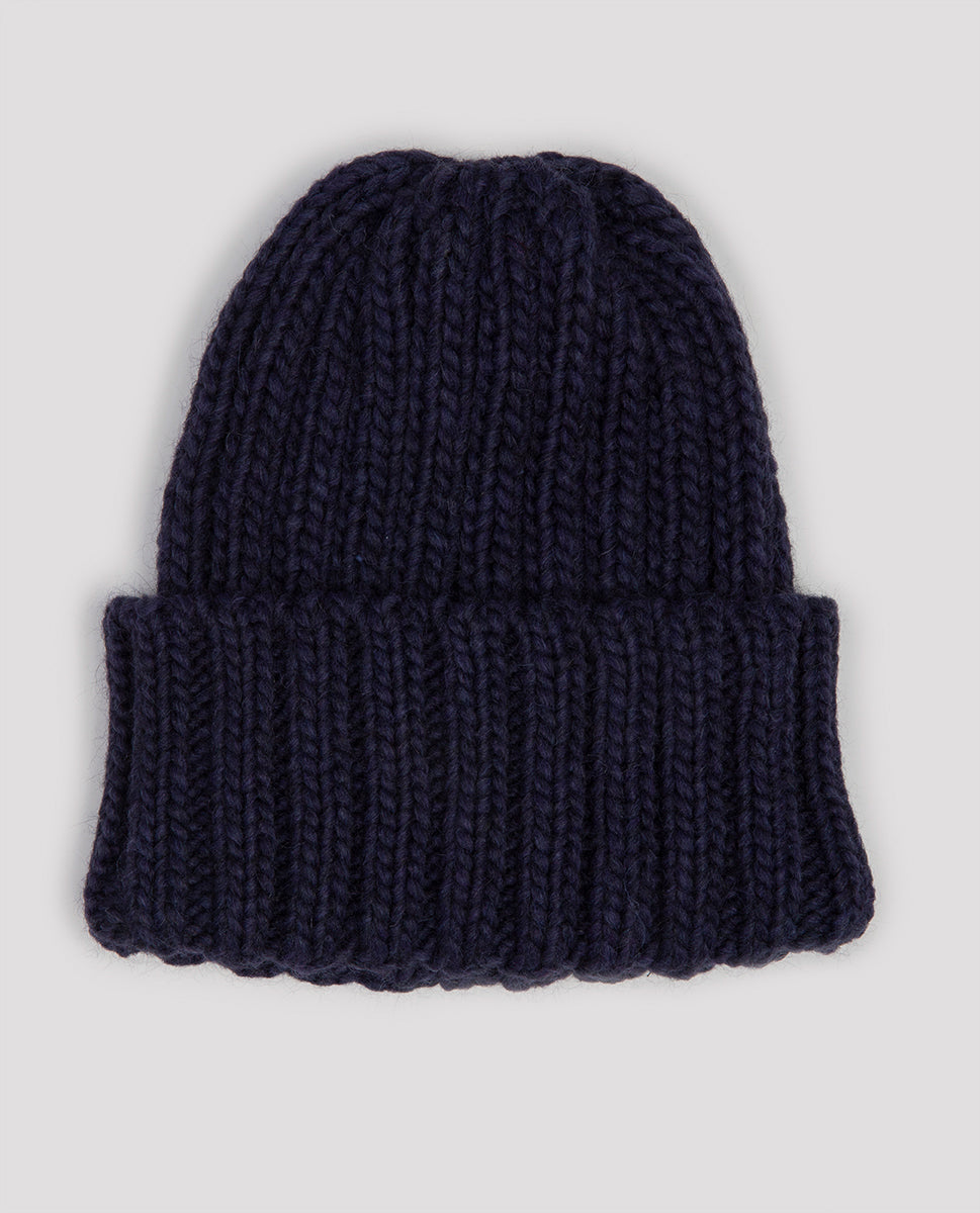 Wool beanie navy 23h - Bronté