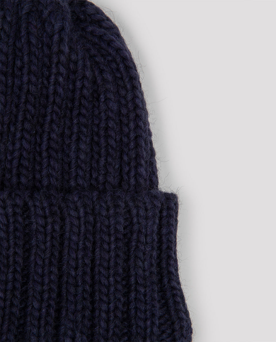 Wool beanie navy 23h - Bronté