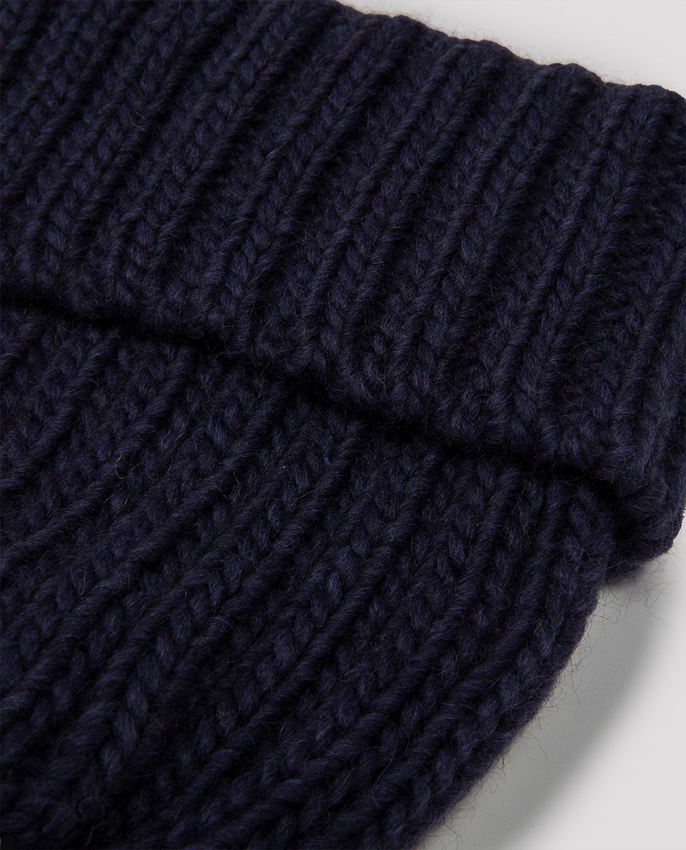 Wool beanie navy 23h - Bronté
