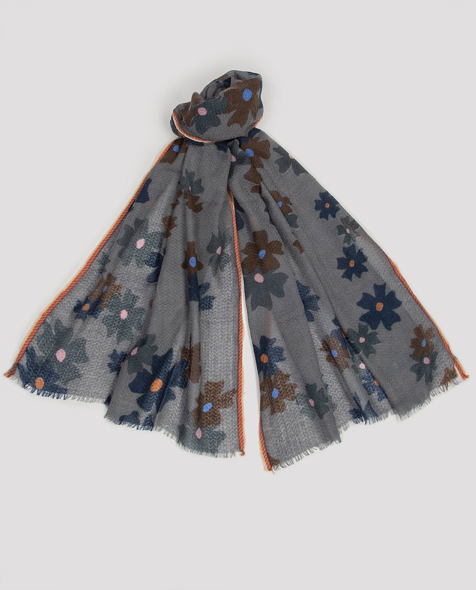 Printed scarf pw2360 steel- Epice