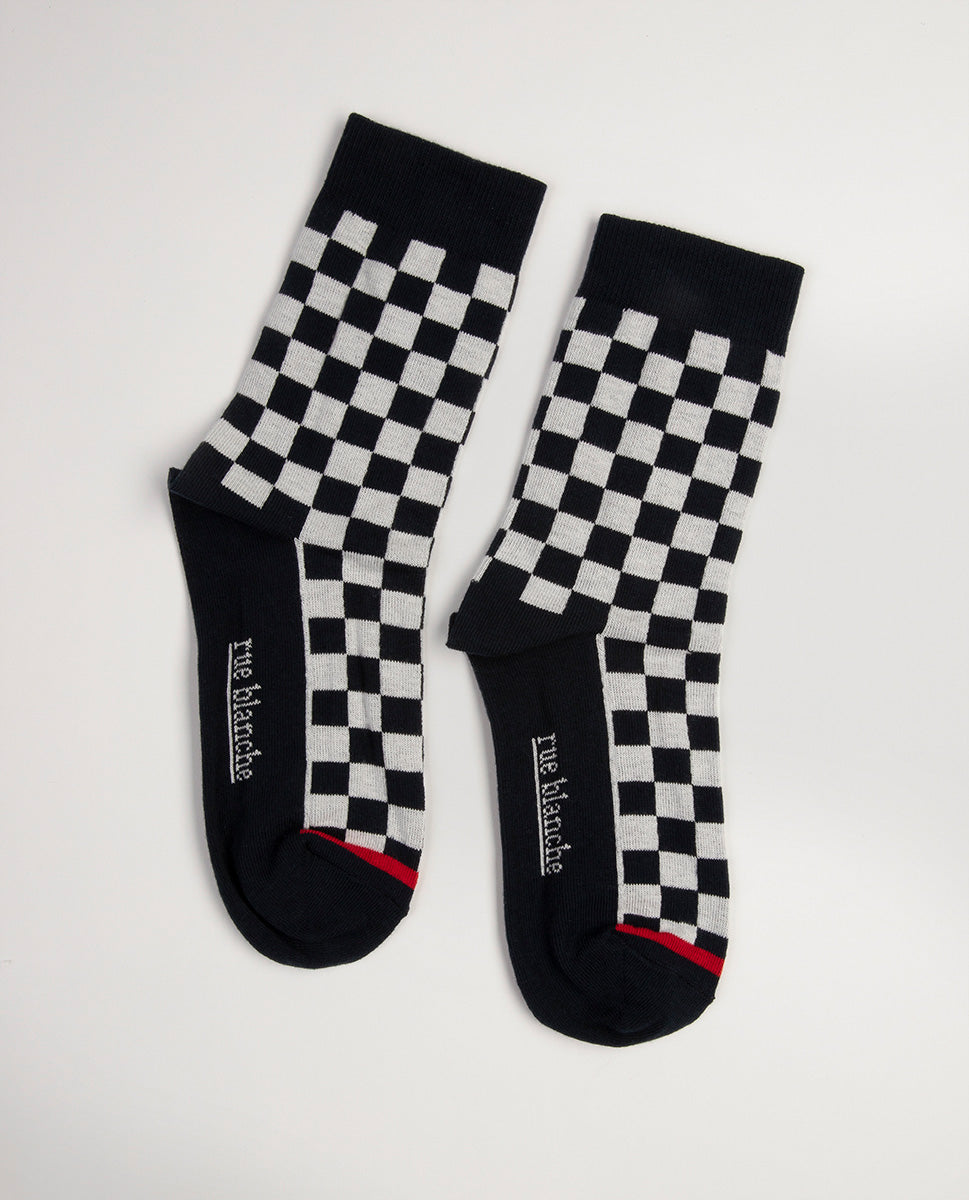 Chausse Damier 23p Marine