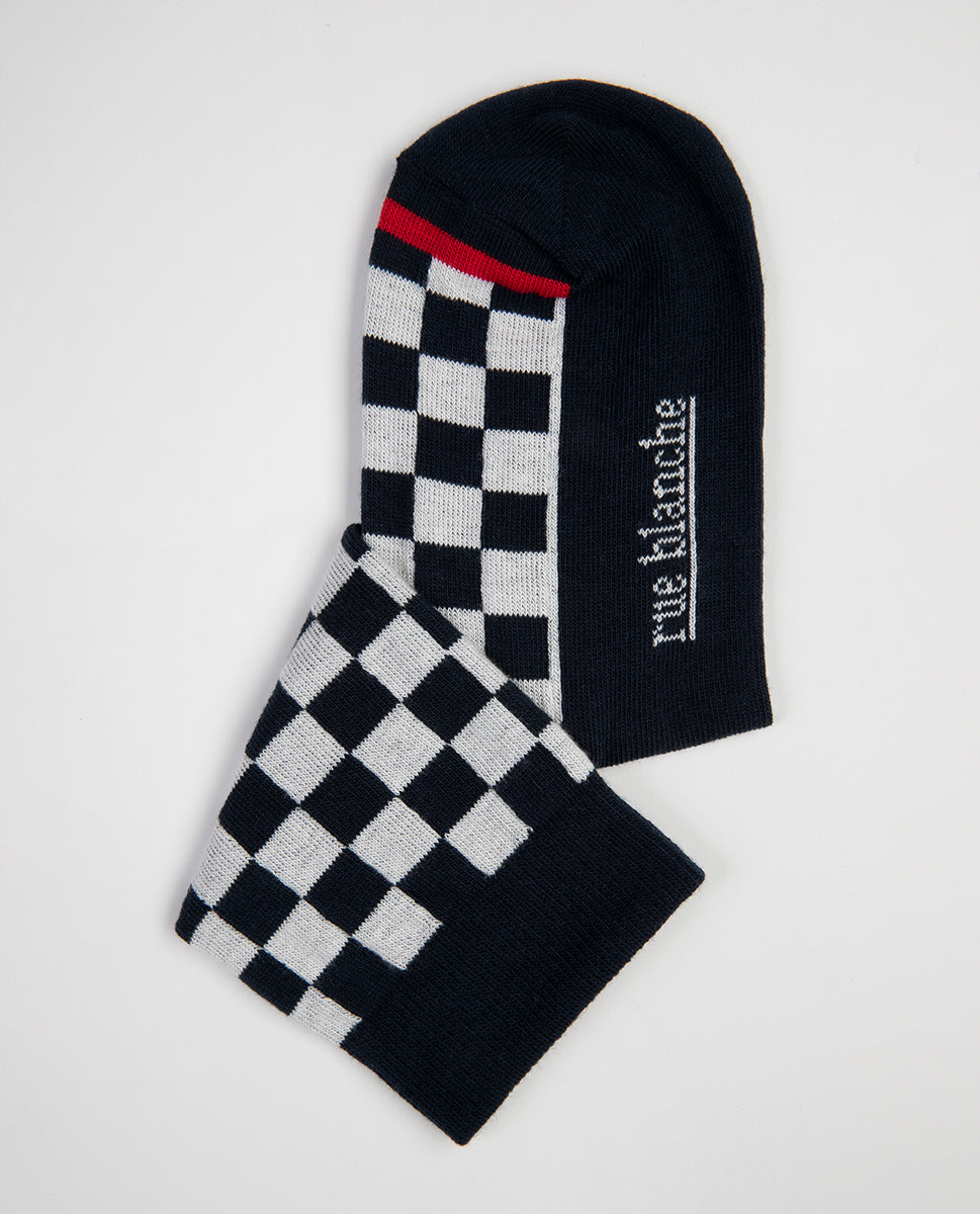 Chausse Damier 23p Marine